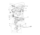 KitchenAid KV25G0X-4 case, gearing, planetary unit and accessory parts diagram