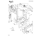 Whirlpool LEQ9857LW1 cabinet parts diagram