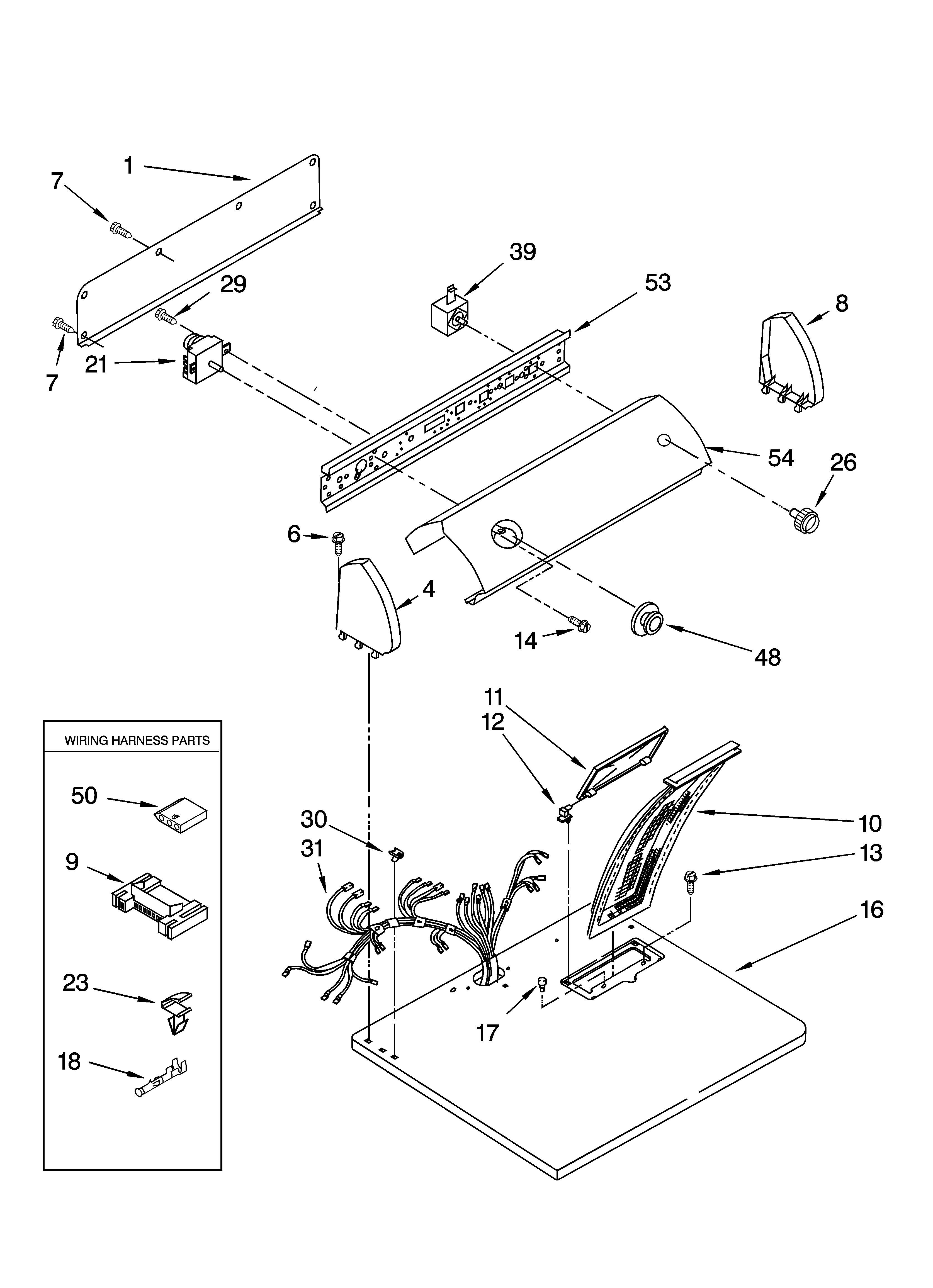 TOP AND CONSOLE PARTS