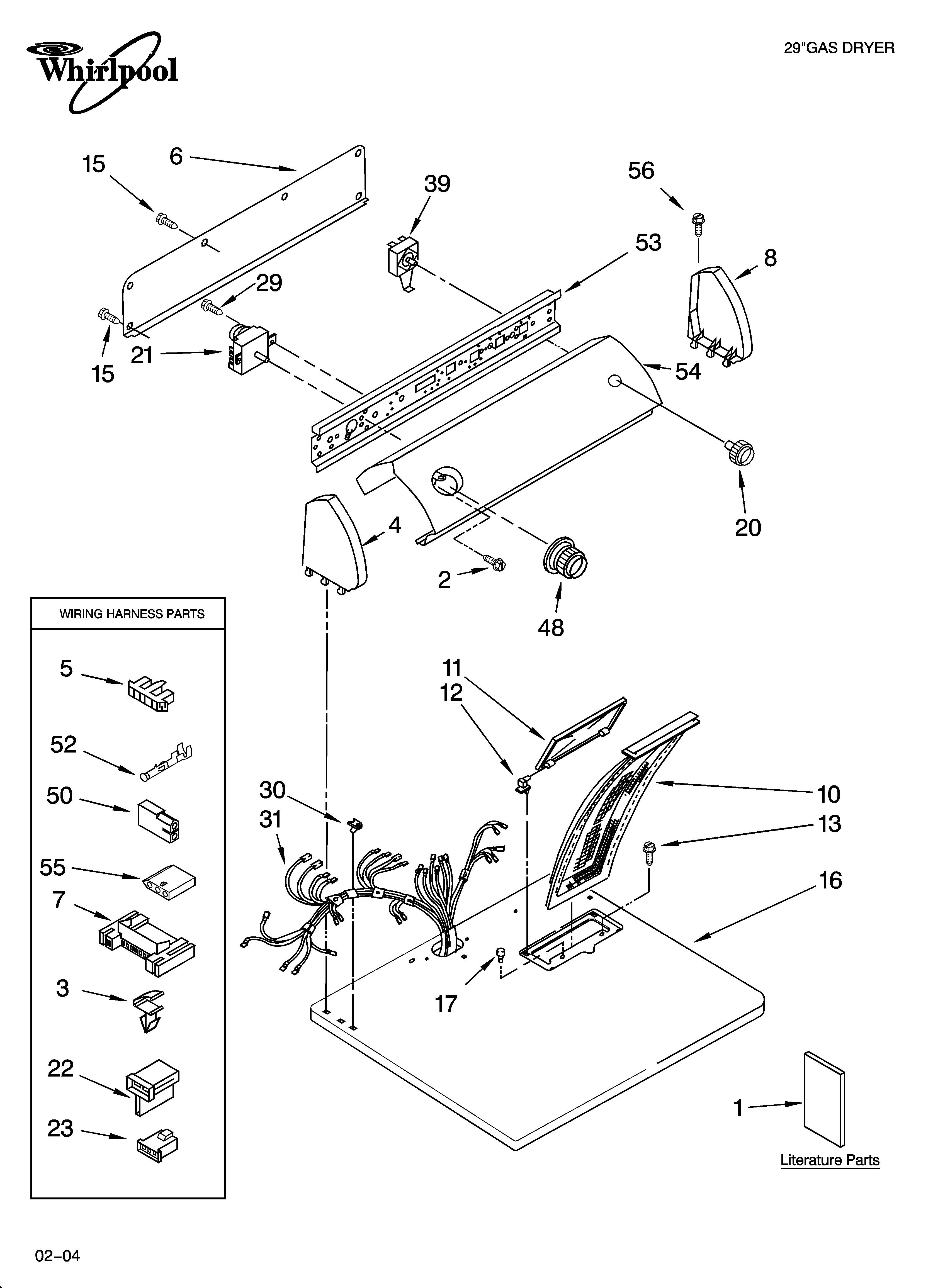 Top and console parts