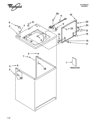 Top and cabinet parts