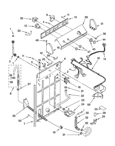 Controls and rear panel parts