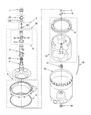 Agitator, basket and tub parts