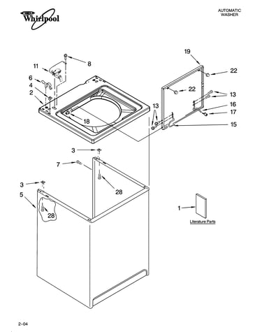 Top and cabinet parts