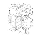 Whirlpool LXR6432JQ3 control and rear panel parts diagram