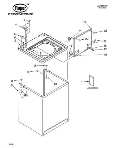 Top and cabinet parts