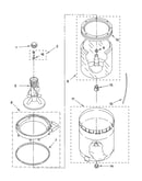 Agitator, basket and tub parts