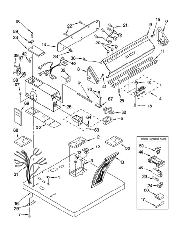 Top and console parts