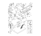 Roper RGK2951KQ2 top and console parts diagram