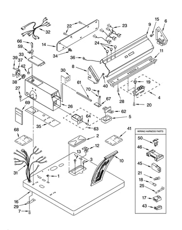 Top and console parts