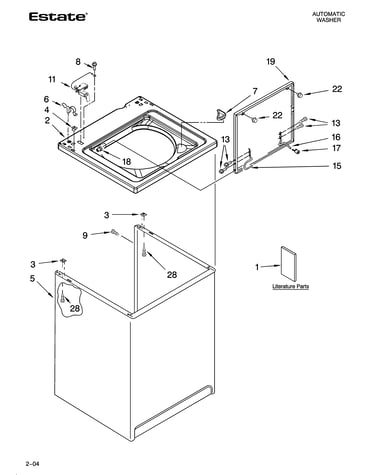 Top and cabinet parts