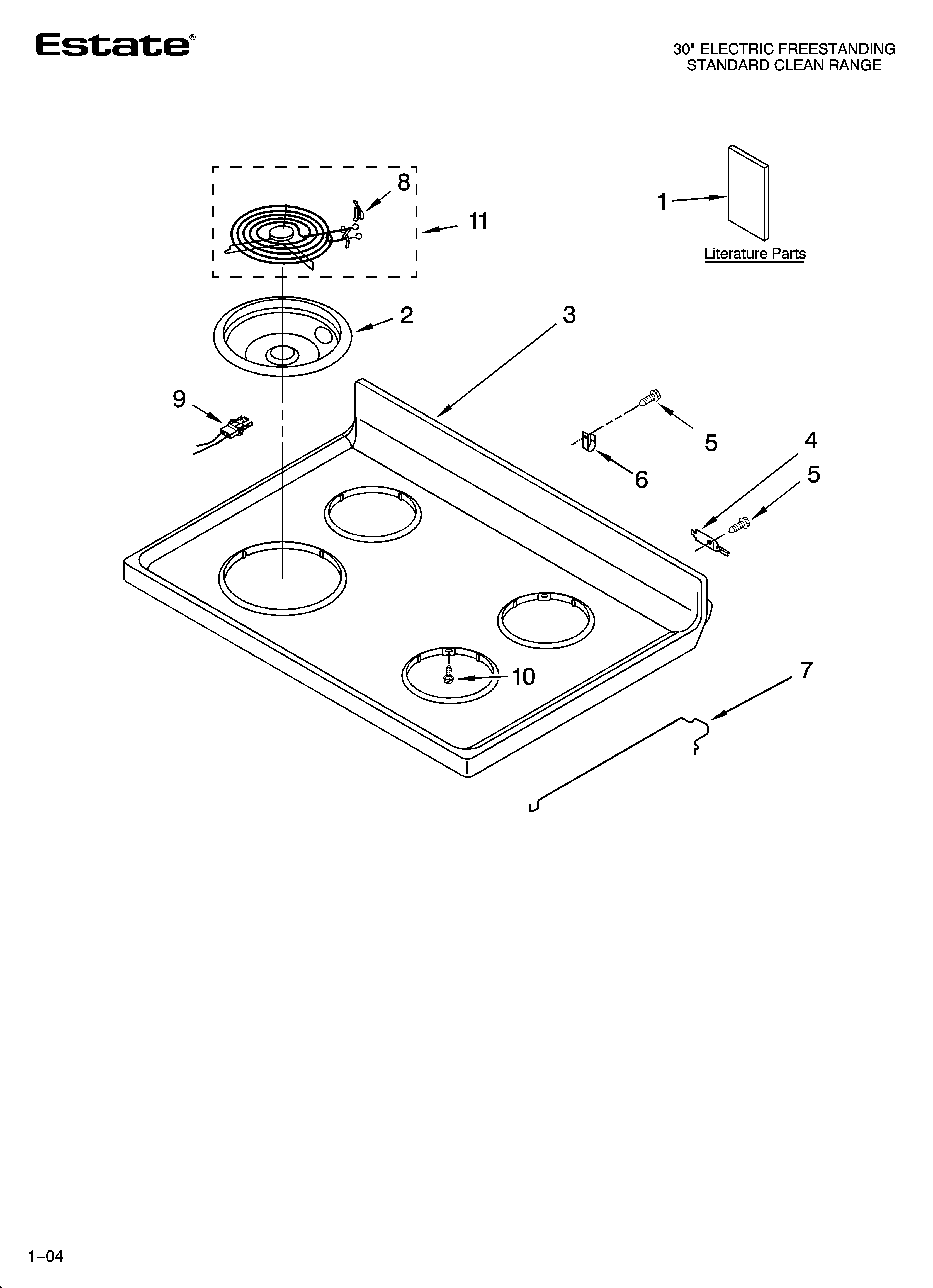 COOKTOP PARTS