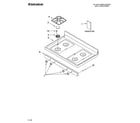 Estate TGS326MS0 cooktop parts diagram