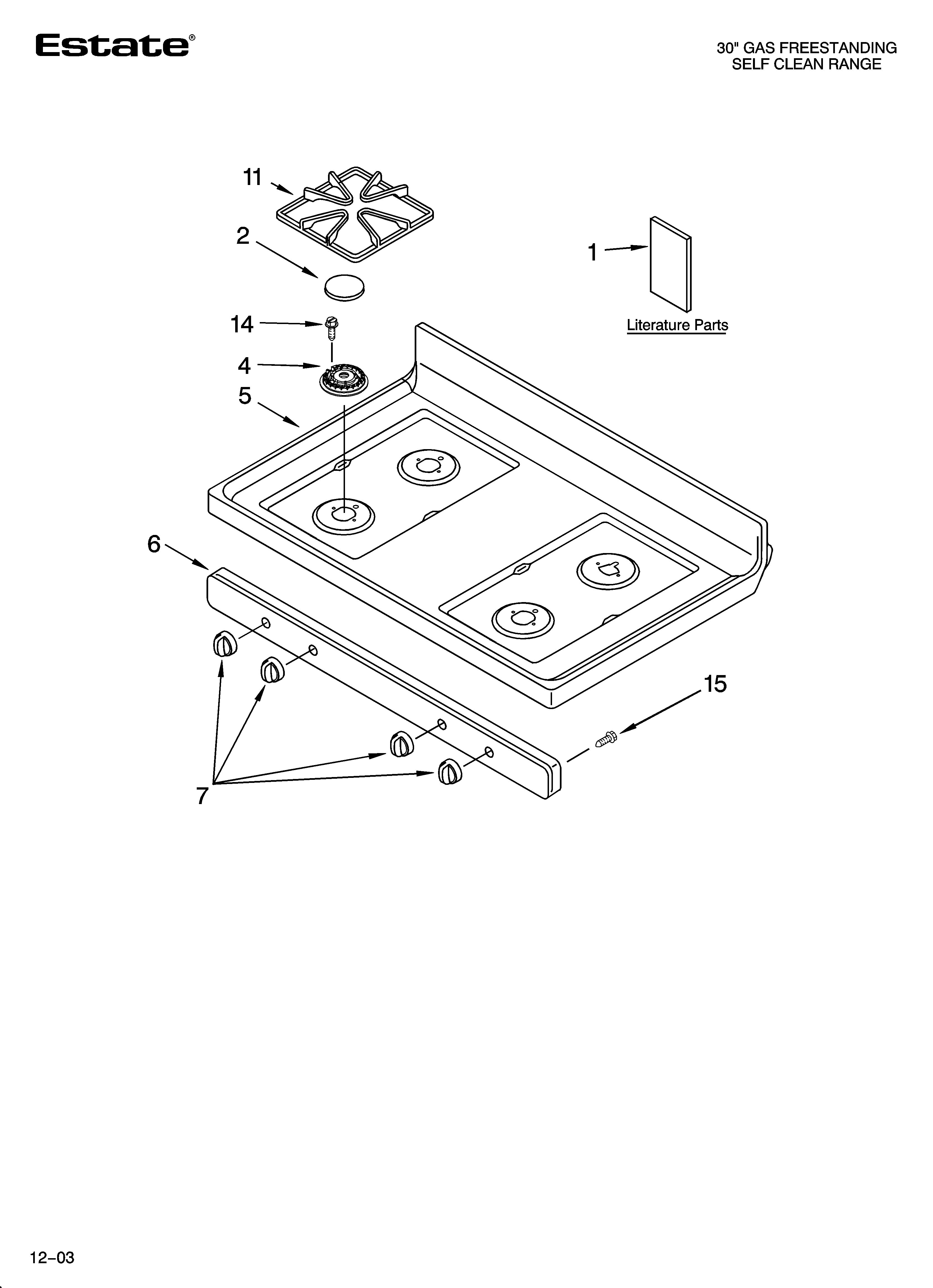 Cooktop parts