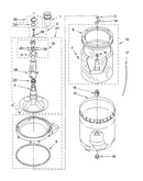 Agitator, basket and tub parts