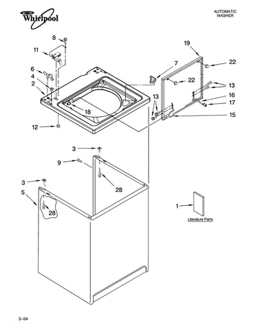 Top and cabinet parts