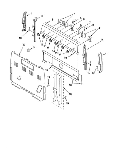 Control panel parts