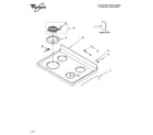 Whirlpool 4RF315PXKQ0 cooktop parts diagram