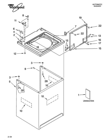 Top and cabinet parts