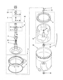 Agitator, basket and tub parts