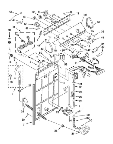 Controls and rear panel parts