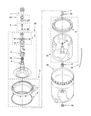 Agitator, basket and tub parts