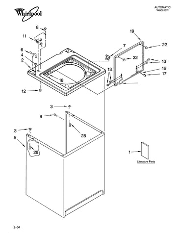 Top and cabinet parts