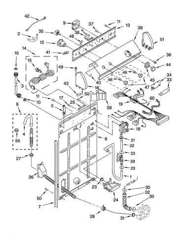 Controls and rear panel parts