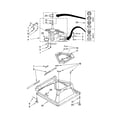 Whirlpool 6ALSR7244MW0 machine base parts diagram