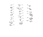 Whirlpool 6ALSR7244MW0 wiring harness parts diagram