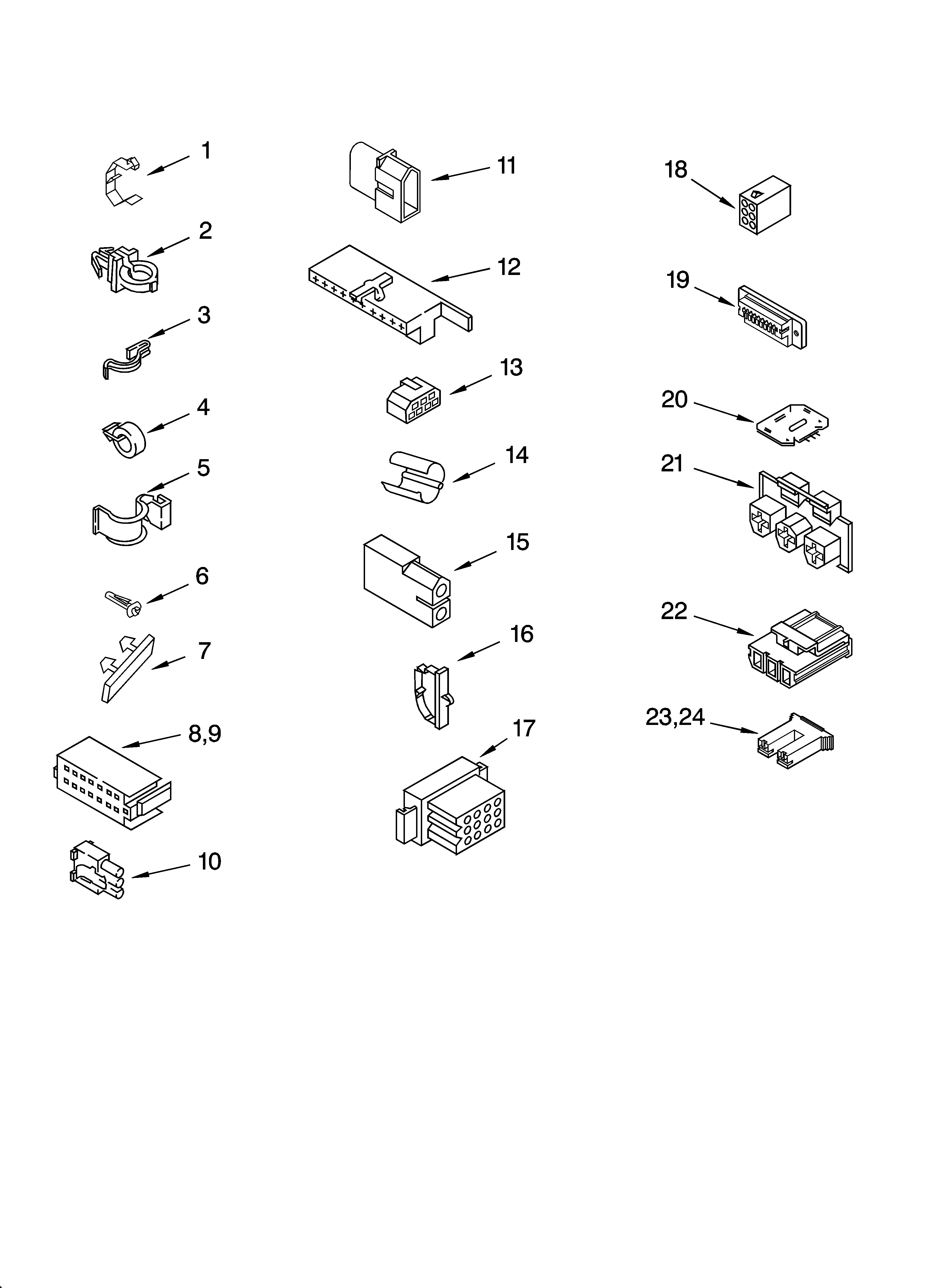 Wiring harness parts