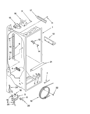 Refrigerator liner parts
