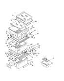 Refrigerator shelf parts