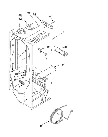 Refrigerator liner parts
