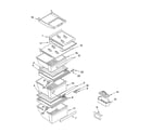 Whirlpool 6GD5SHQXKB01 refrigerator shelf parts diagram