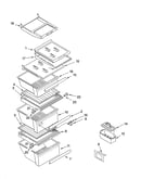 Refrigerator shelf parts