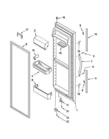 Refrigerator door parts