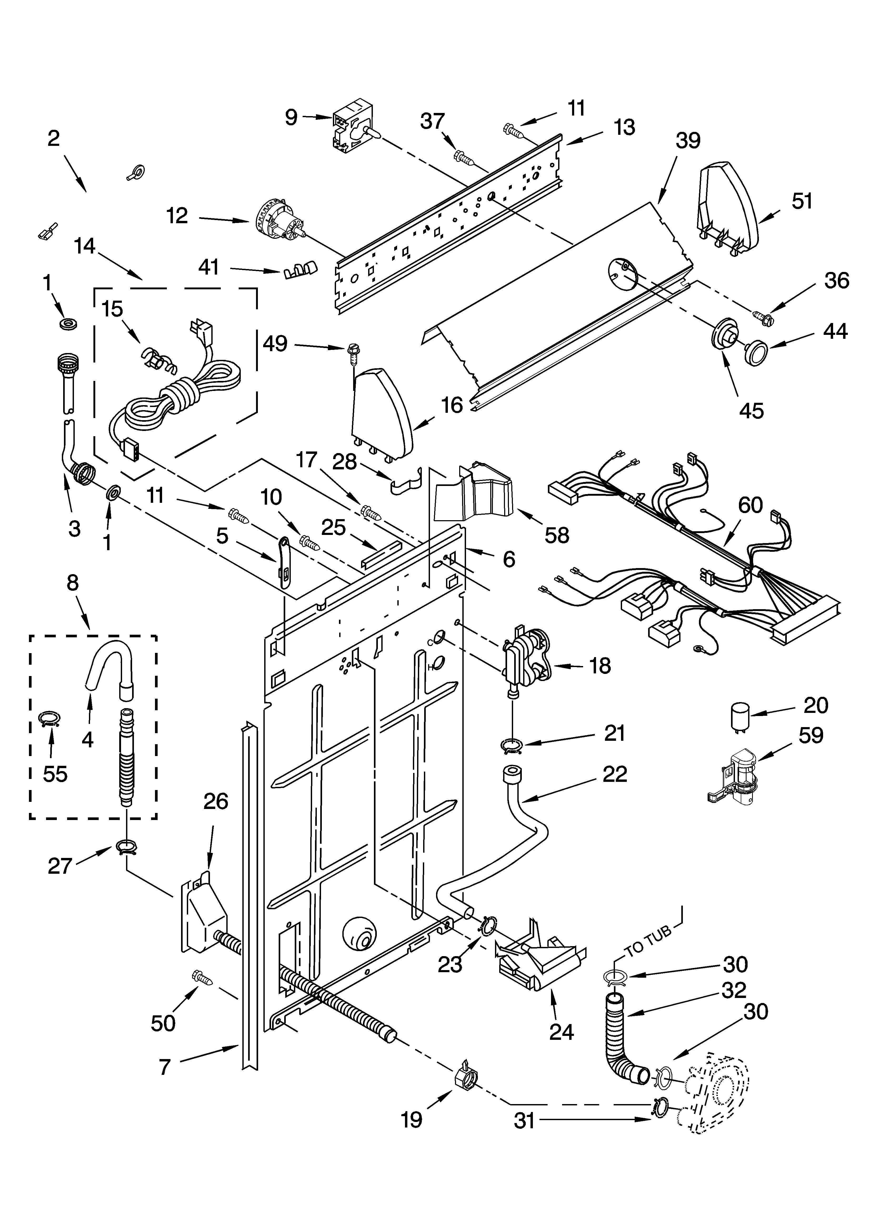 CONTROLS AND REAR PANEL PARTS