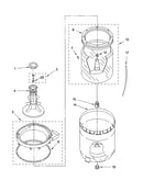 Agitator, basket and tub parts