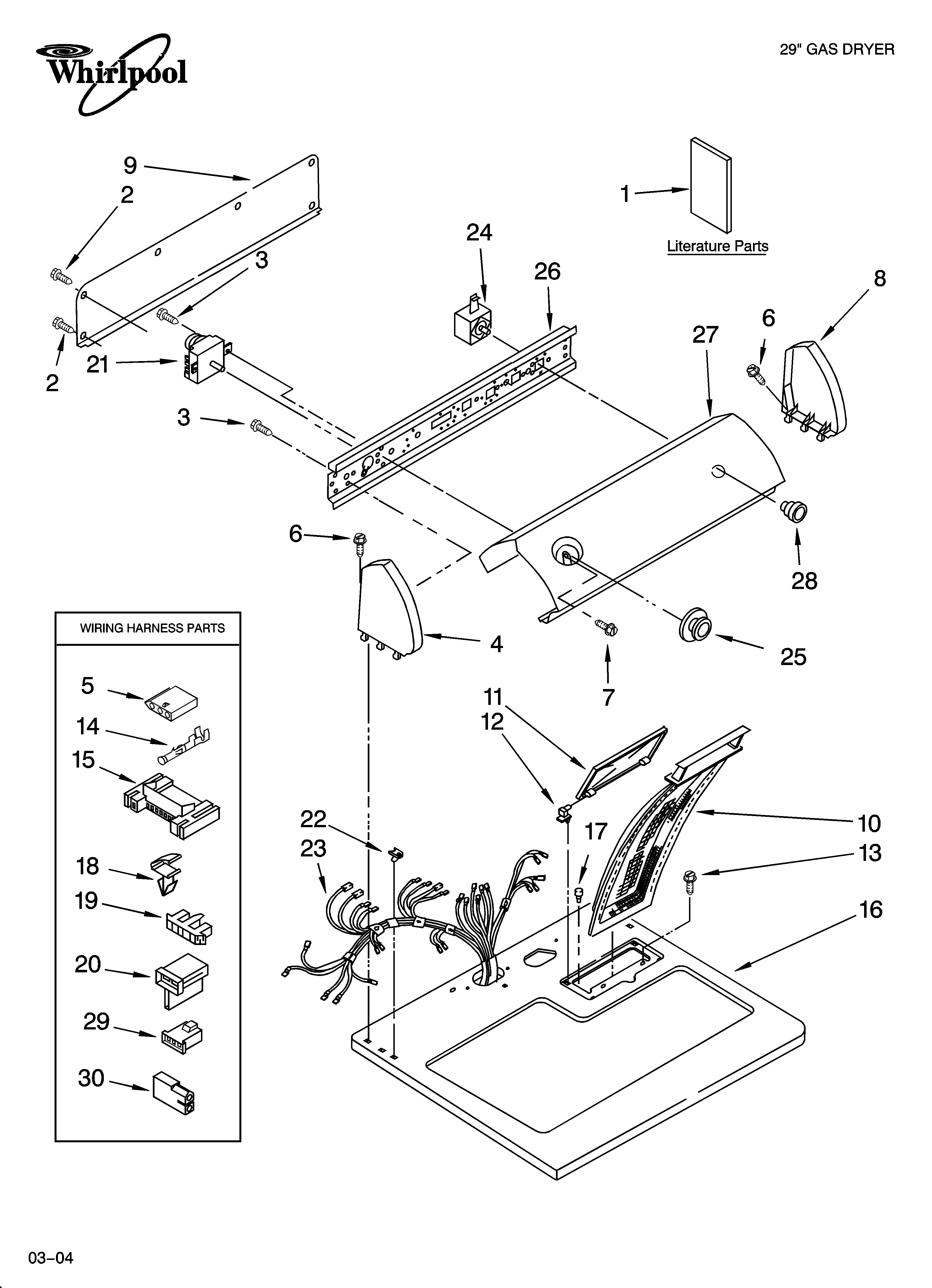 TOP AND CONSOLE PARTS