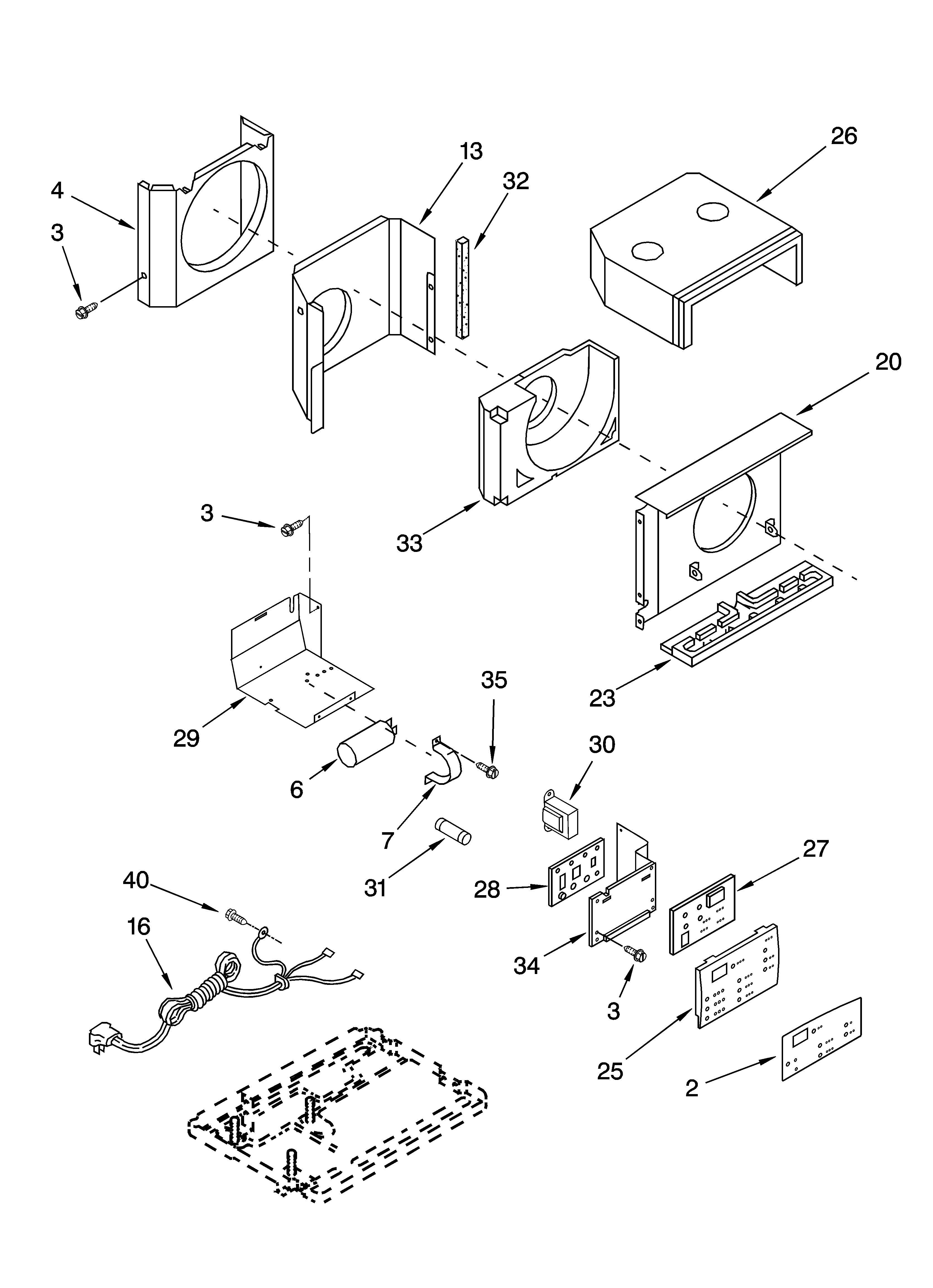 Air flow and control parts