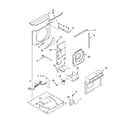 Whirlpool ACQ219XP0 airflow and control parts diagram