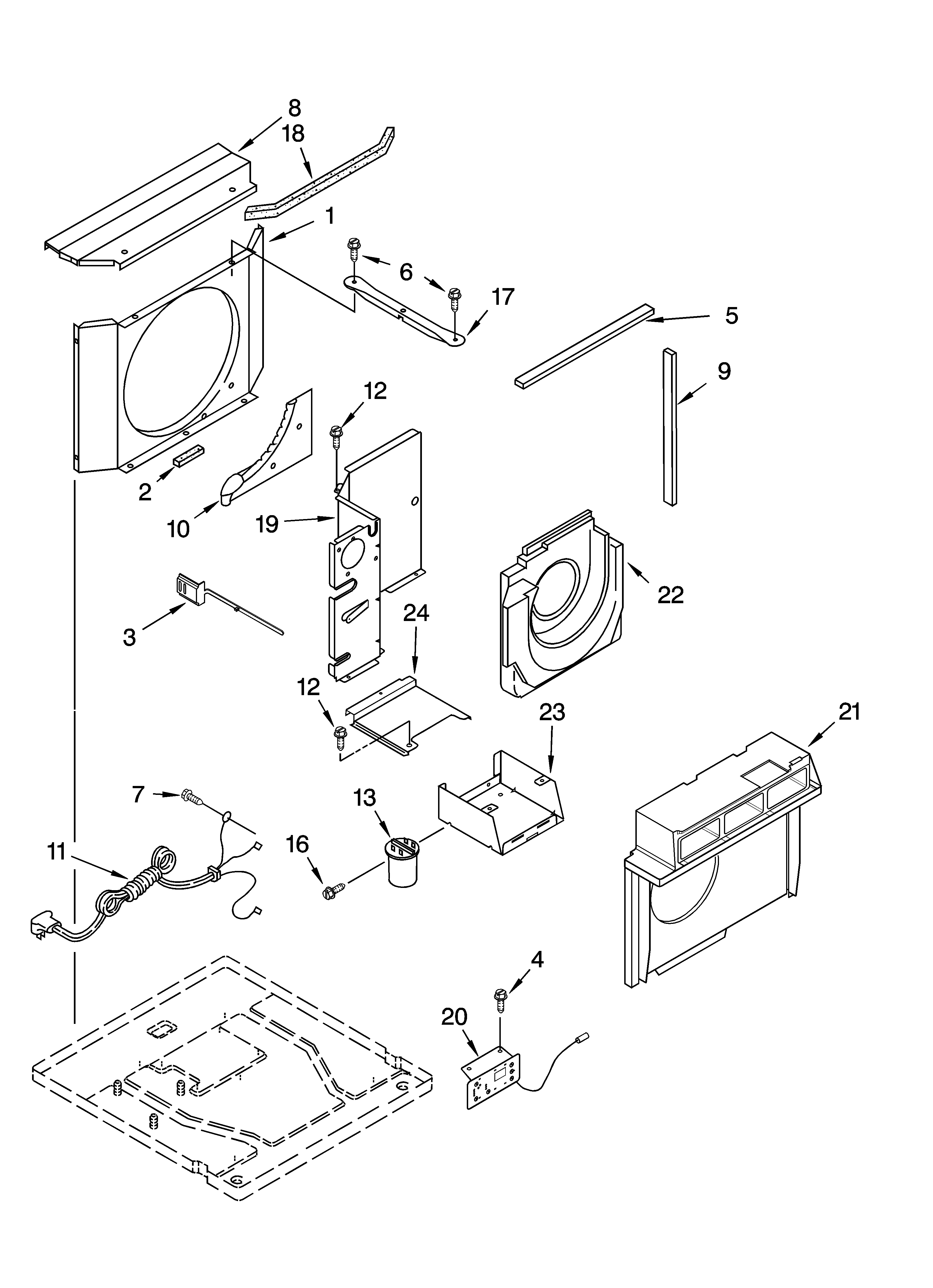 Airflow and control parts