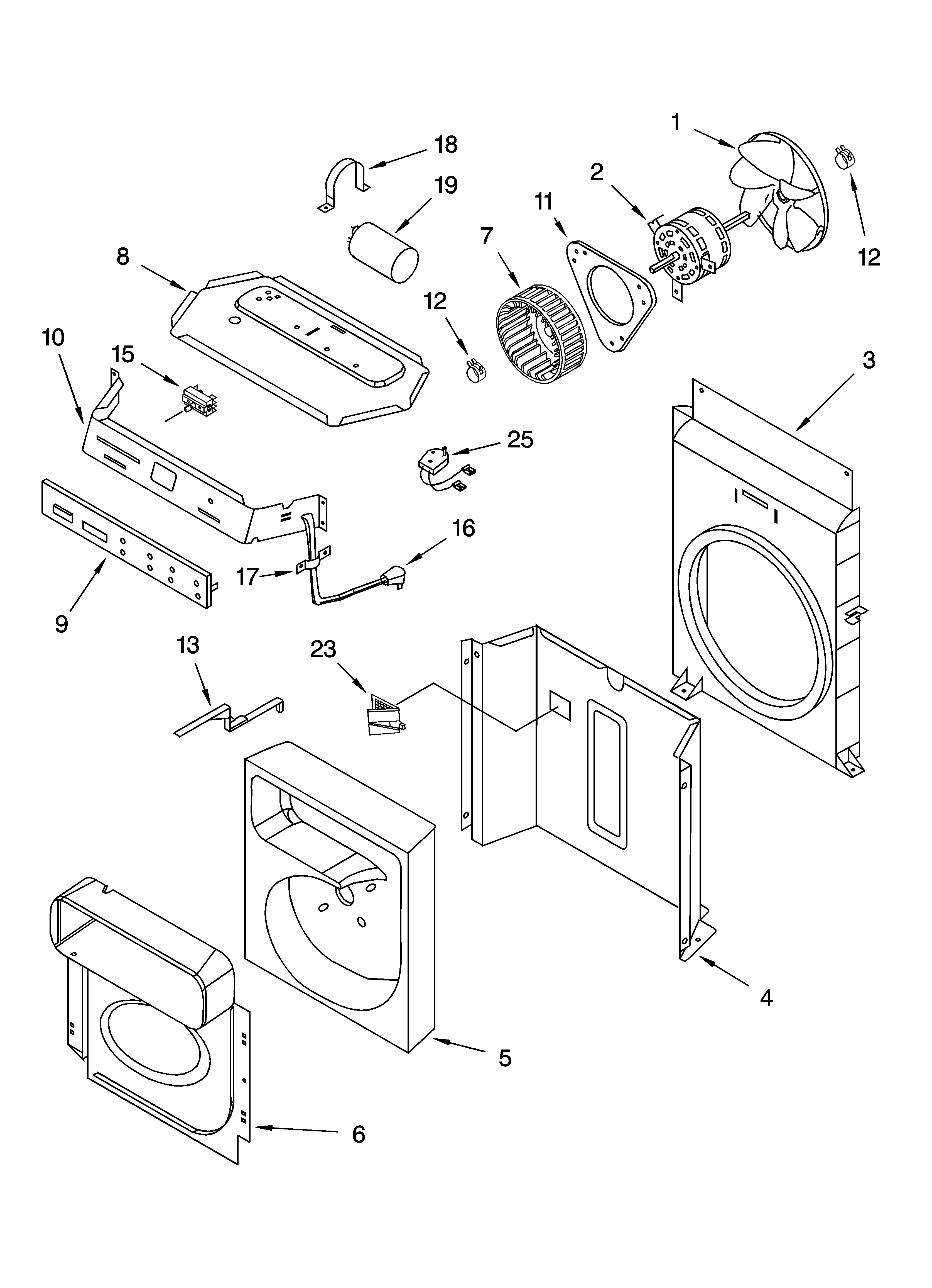 Air flow and control parts