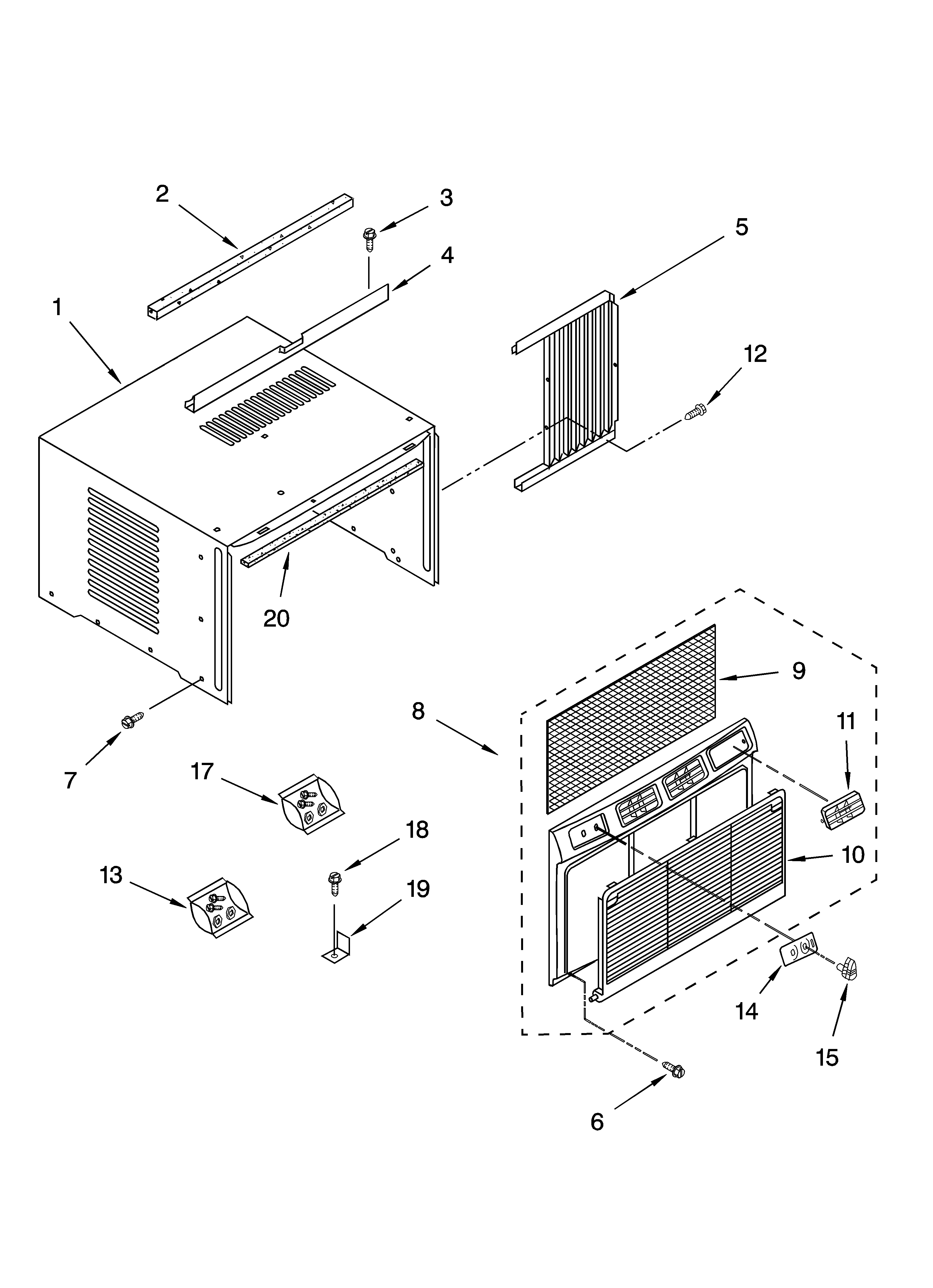 CABINET PARTS, OPTIONAL PARTS (NOT INCLUDED)