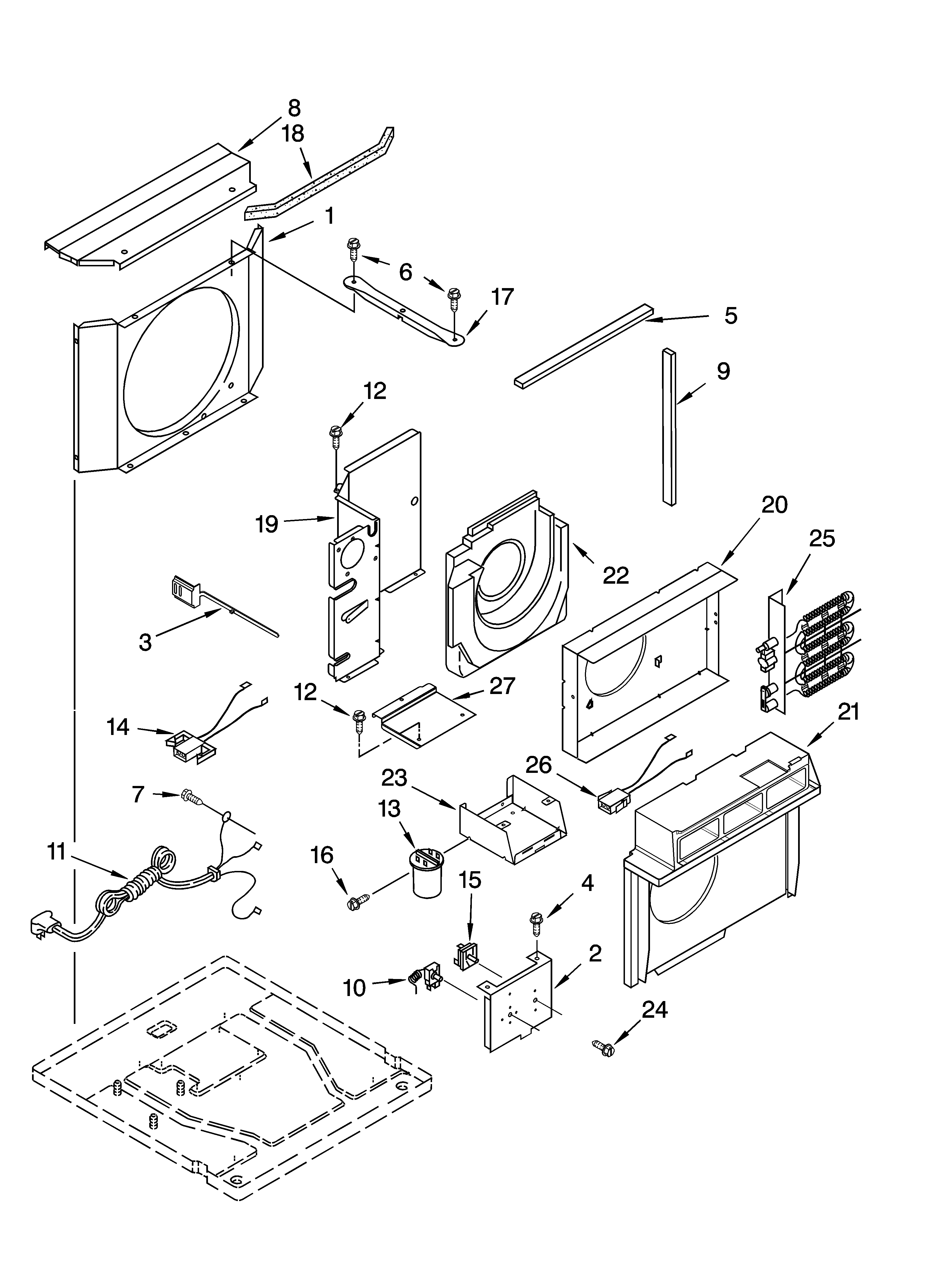 Airflow and control parts