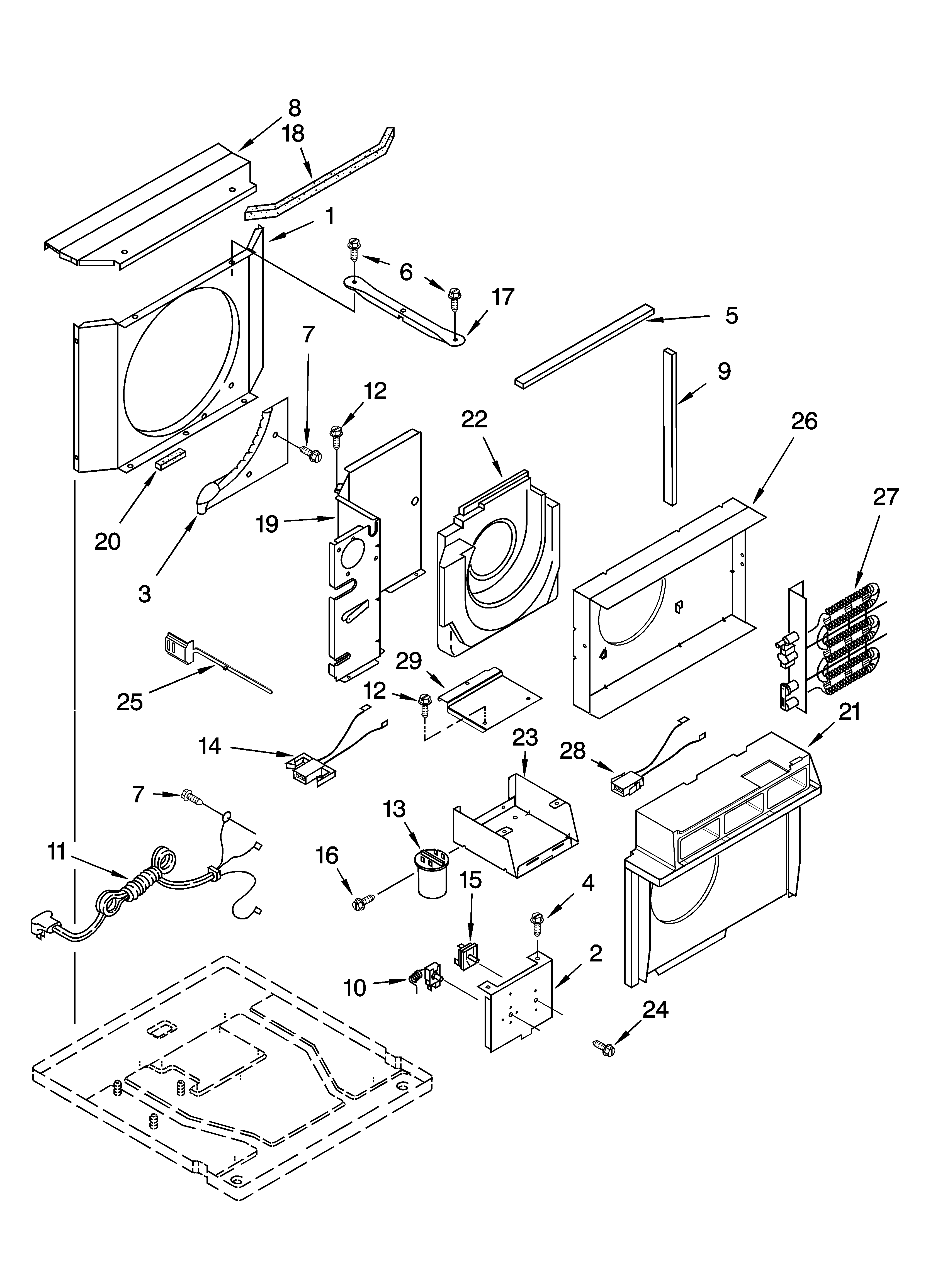 Airflow and control parts