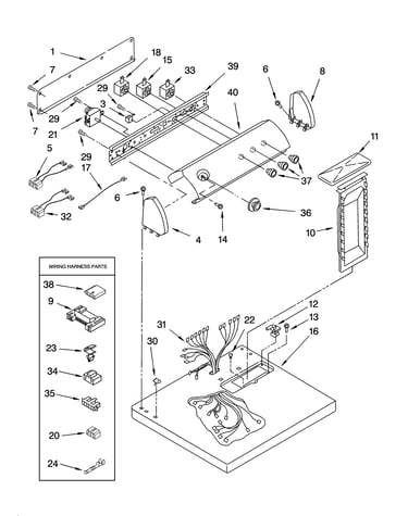Top and console parts