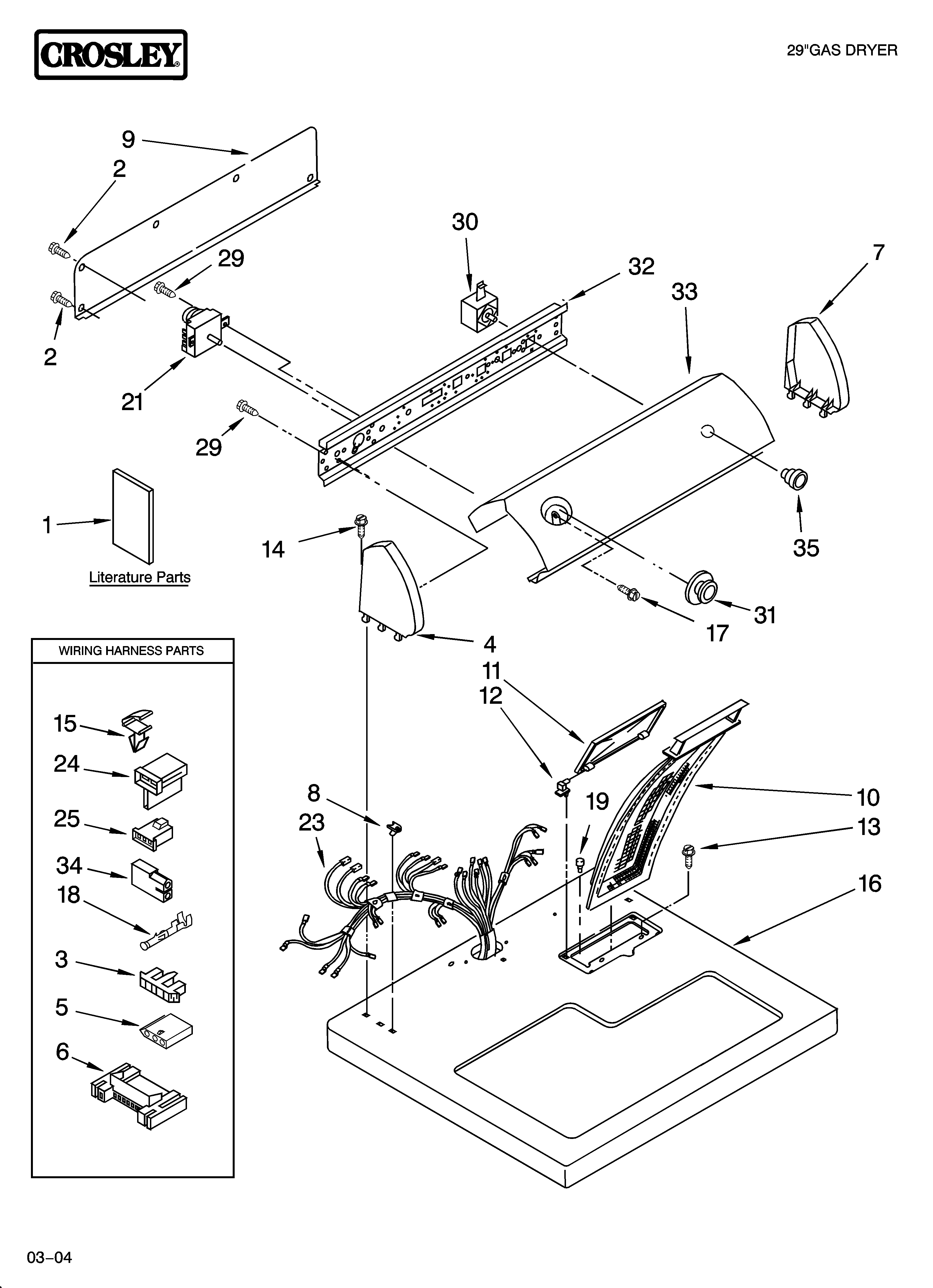 TOP AND CONSOLE PARTS