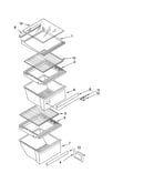 Refrigerator shelf parts